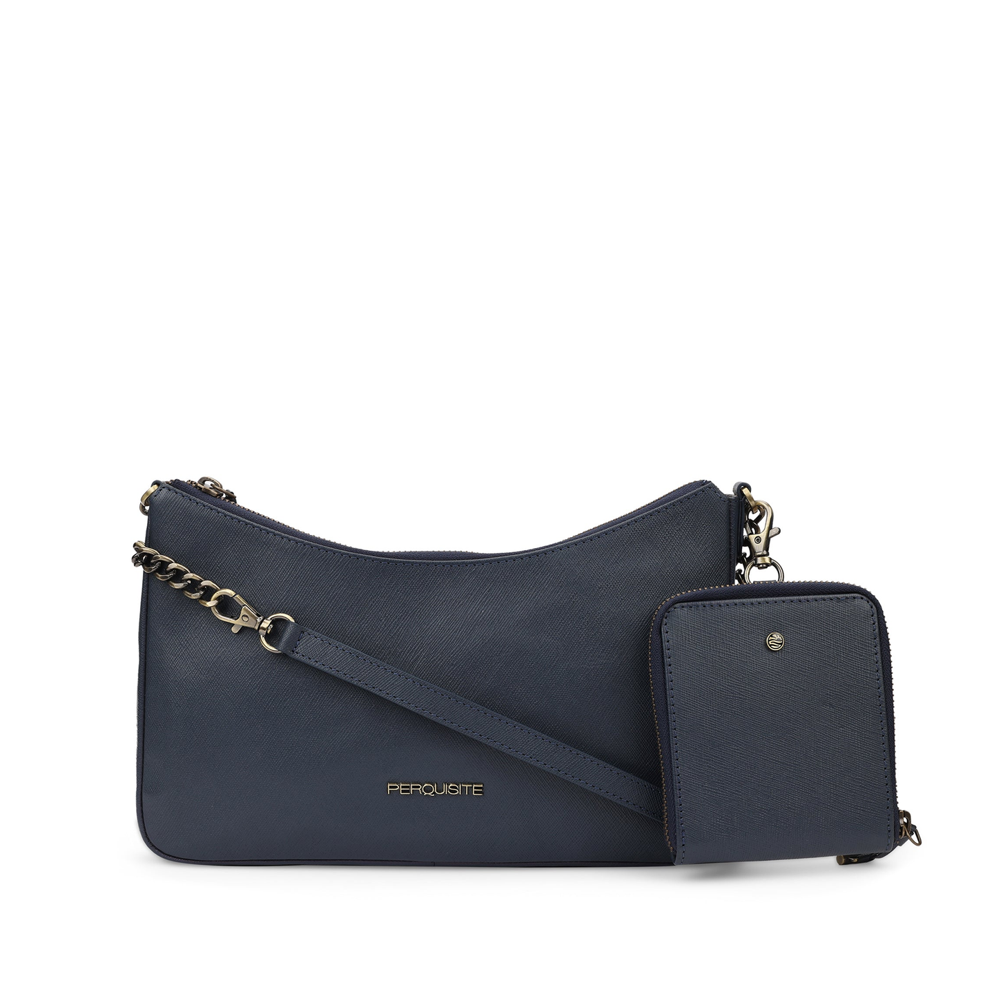 Perquisite Stephanie Immri Navy Shoulder Bag