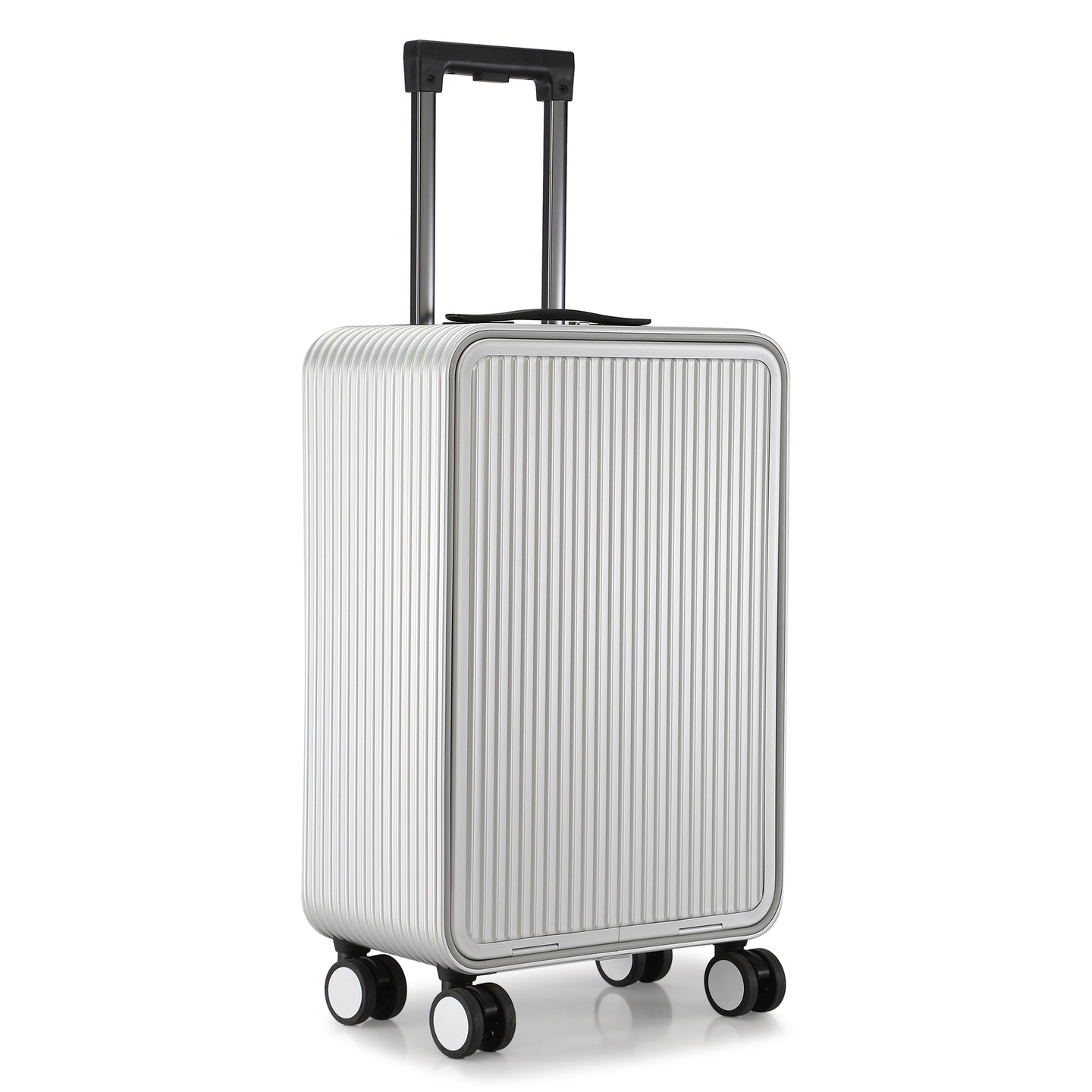 PERQUISITE ALUMINIUM Trolley Range Silver Hard 20" Cabin Luggage