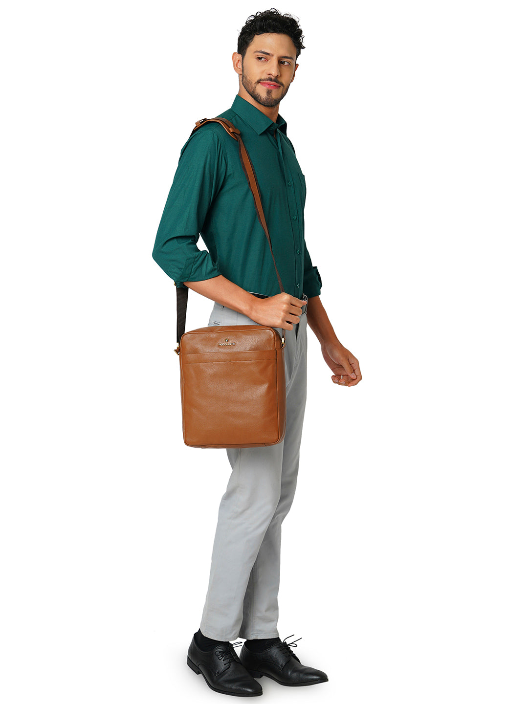 Perquisite Mark Dark Tan Crossbody