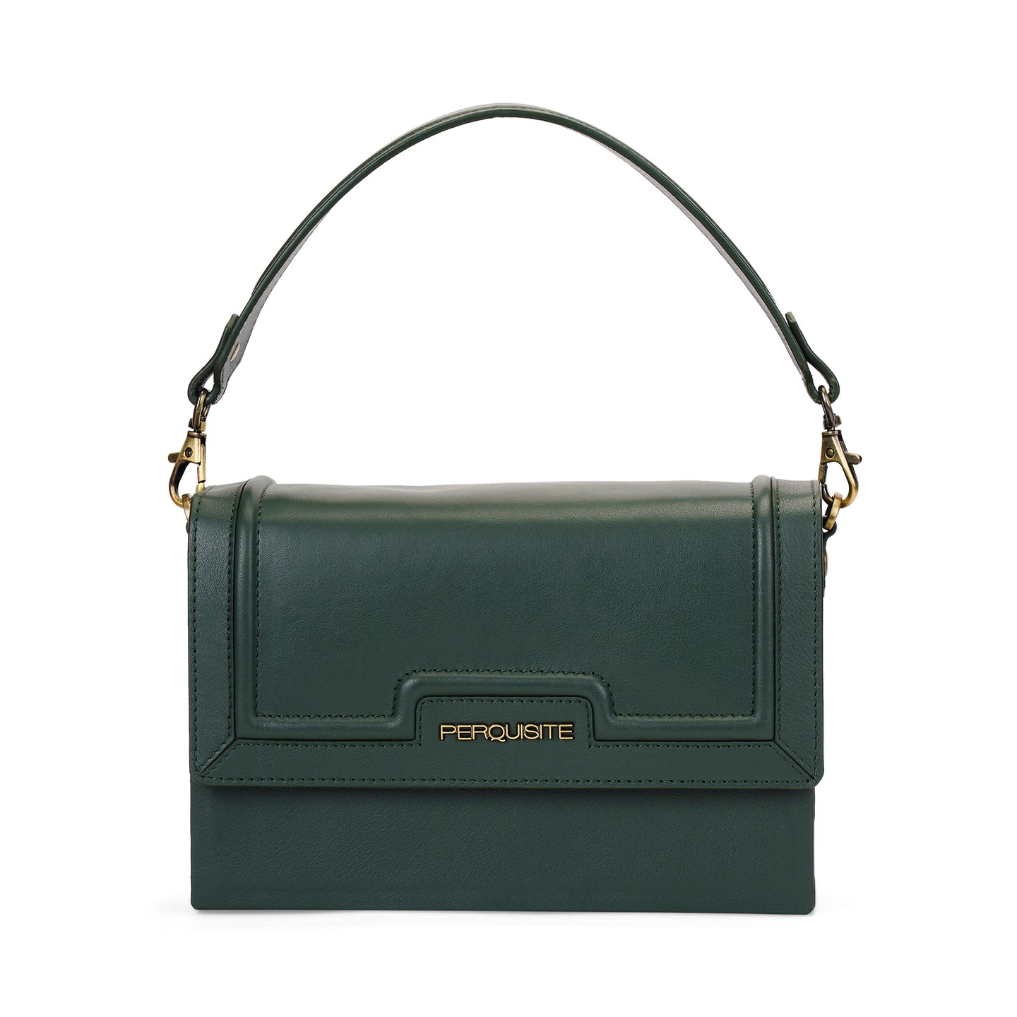 Perquisite Raina Bottle Green Shoulder Bag