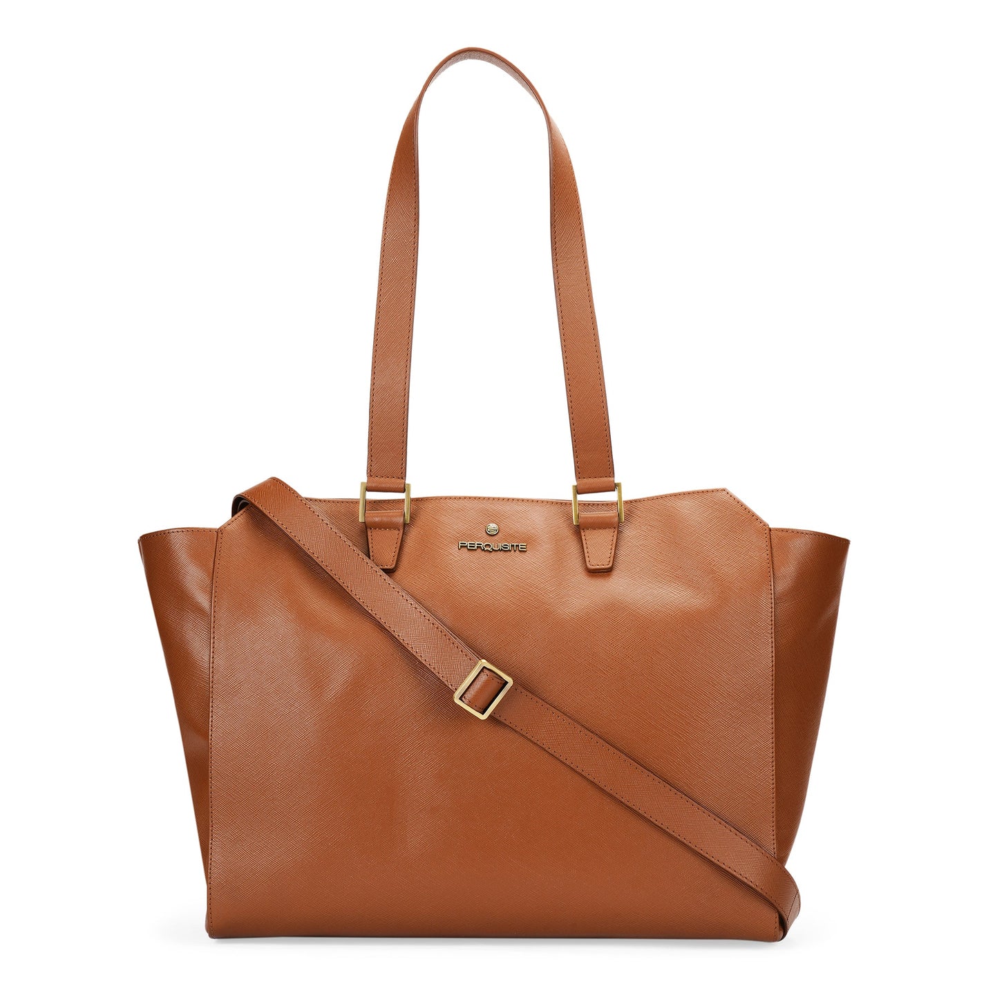 Perquisite The Sheryl Dark Tan Tote Bag