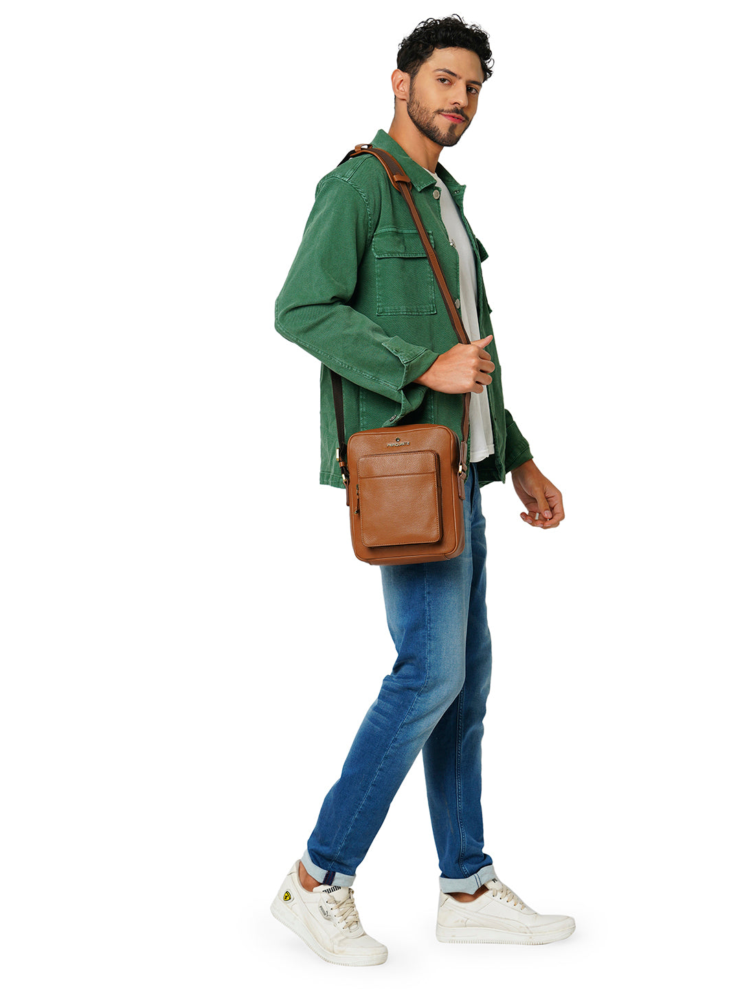 Perquisite Mark Dark Tan Crossbody